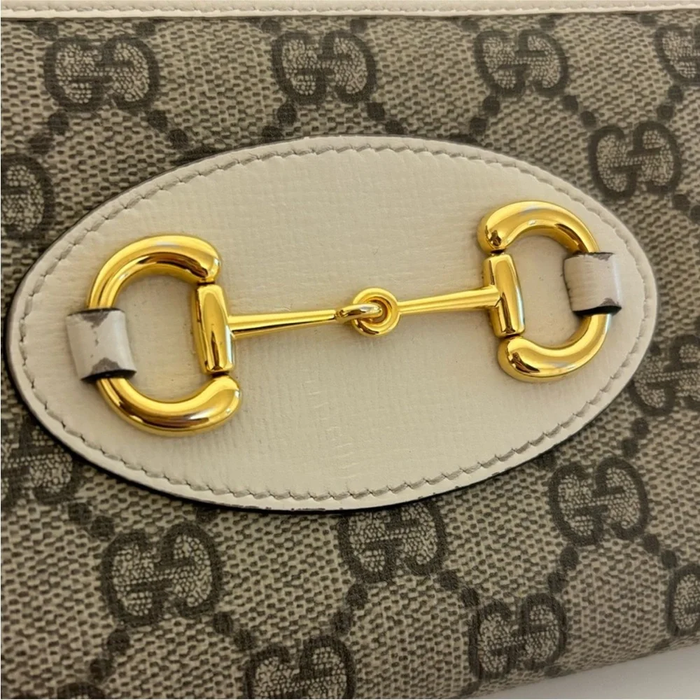 Gucci GG Monogram 1955 Horsebit Zip Around Wallet